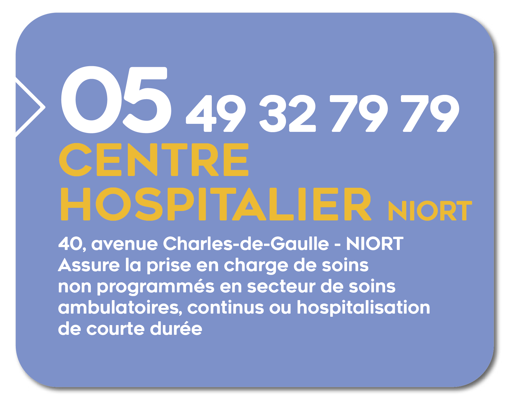 centre hospitalier niort