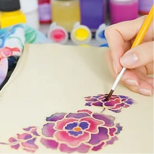 Peinture sur Soie